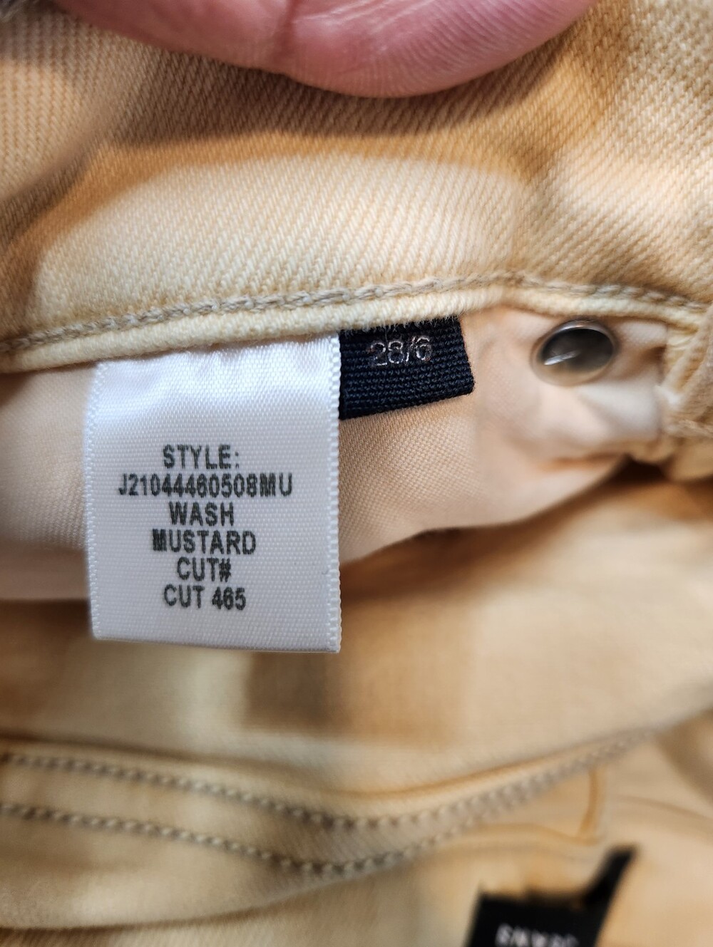 Veronica Beard Maera High Rise Skinny Jean In Mustard Size 28/6 - Picture 5 of 8